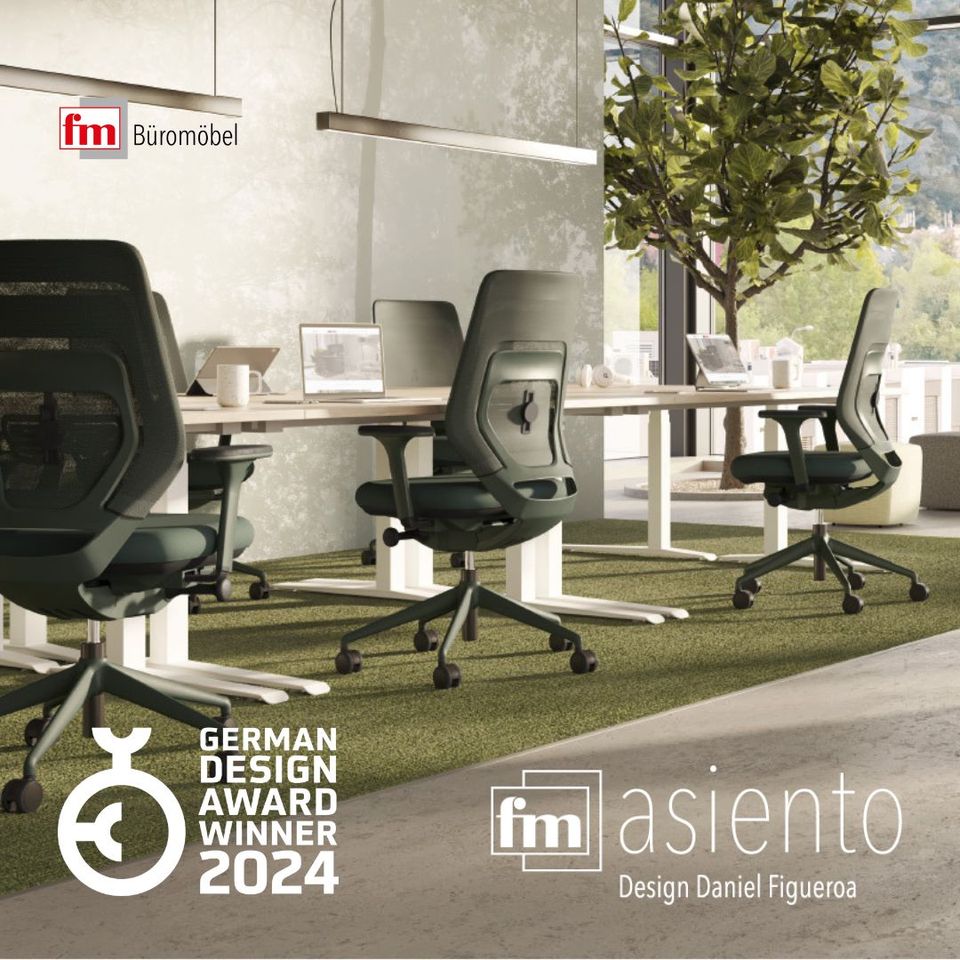 Bürostuhl fm Asiento | Stoff | grün | neu in Gescher