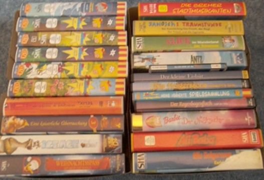 Trödel Flohmarkt Video VHS Kinderfilme Konvolut Sammler in Duisburg
