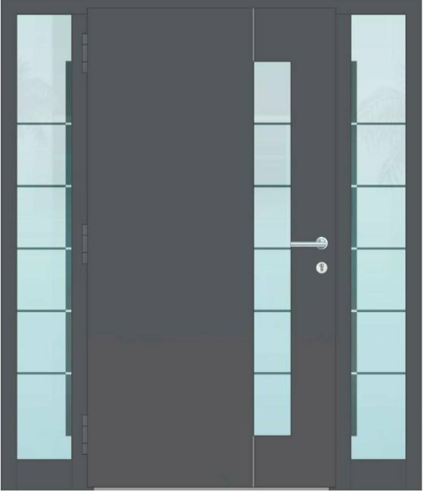 Aluminiumtür Hauseingangstür Haustür Fingerscan INOTHERM in Moers