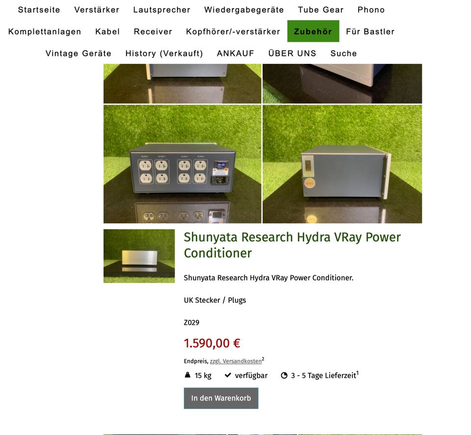 Shunyata Research Hydra VRay Power Conditioner☘️HIFI ANKAUF☘️ in Friedberg (Hessen)