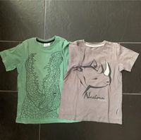 Tshirts 2-er Set Krokodil und Nashorn Gr. 122/128 München - Bogenhausen Vorschau