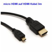 micro HDMI Adapter Kabel 4K UHD 2160p 3D HDTV 3m Nordrhein-Westfalen - Siegen Vorschau