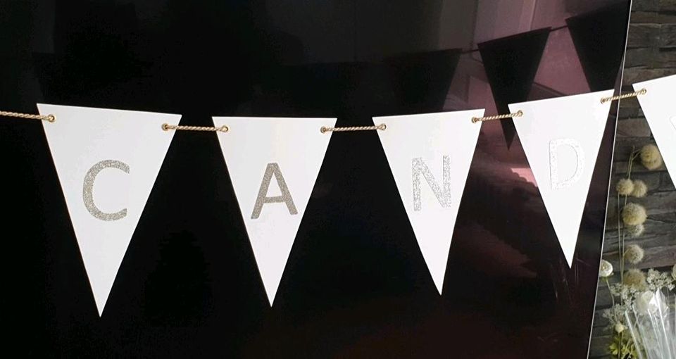 Candybar Banner Hochzeit in Gladbeck