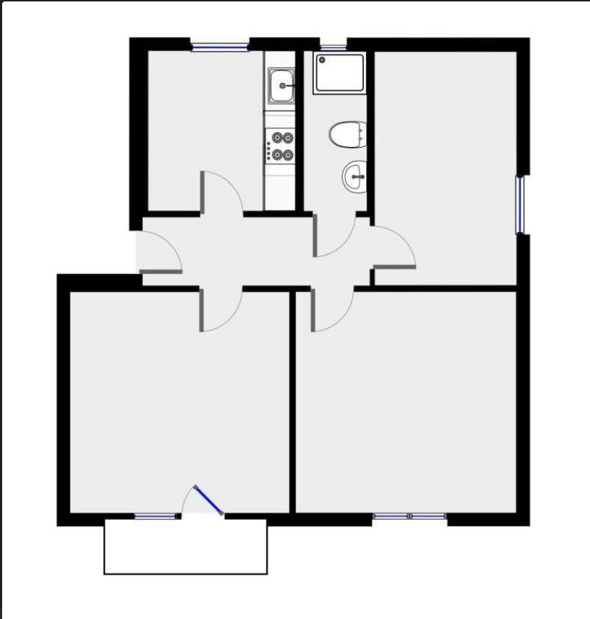 Sanierte Wohnung mit drei Zimmern sowie Balkon und EBK, Unterlüß in Unterlüß