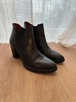 Leder Stiefeletten Boots Absatz Plateau Chelsea schwarz Köln - Bayenthal Vorschau