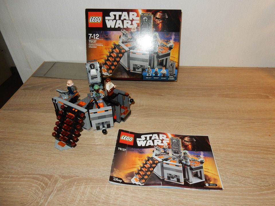 Lego Star Wars 75137 CARBON-FREEZING CHAMBER alle FIGUREN BA OVP! in Stade