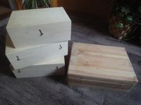4 Echtholz Kisten mit Deckel verschiedene Größen Thüringen - Ronneburg Vorschau