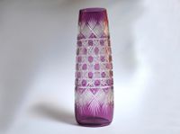 Antike Bleikristall Vase mit lilafarbenem Überfang, groß Nordrhein-Westfalen - Senden Vorschau