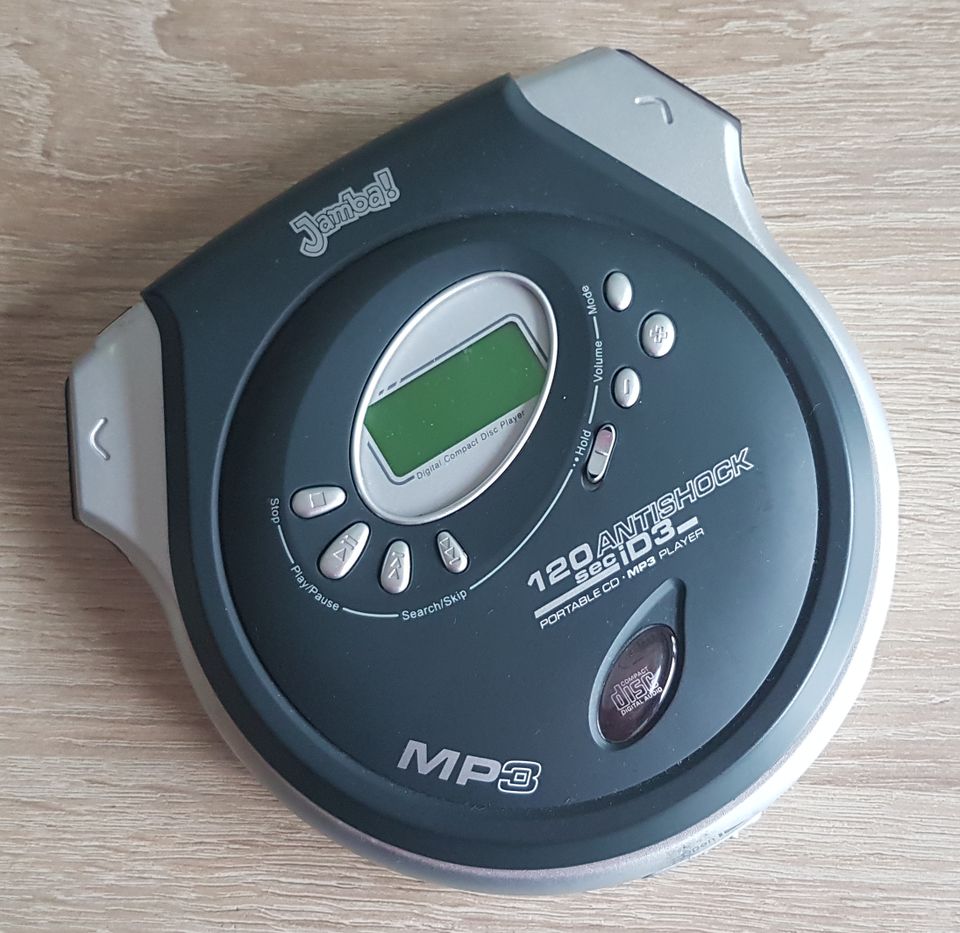 tragbarer MP3-CD-Player - Jamba! MP 120 + Org.-Karton + Zubehör in Riedstadt