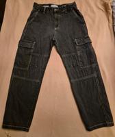 Pull&Bear Cargo Jeans Hose Cargo Style schwarz  Gr. 36 Top Hessen - Münster Vorschau