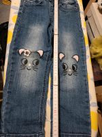 jeans mit Katzen Motiv Größe 104 Hessen - Schwalbach a. Taunus Vorschau