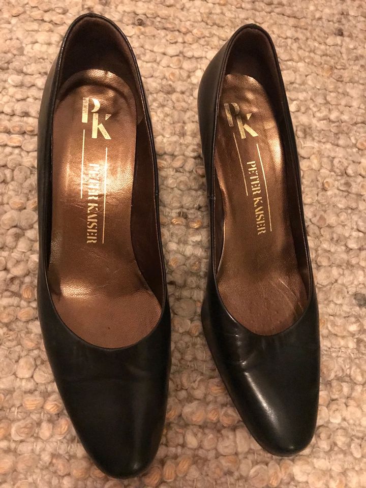 Peter Kaiser Pumps 5 schwarz Leder 7 cm in Heidelberg