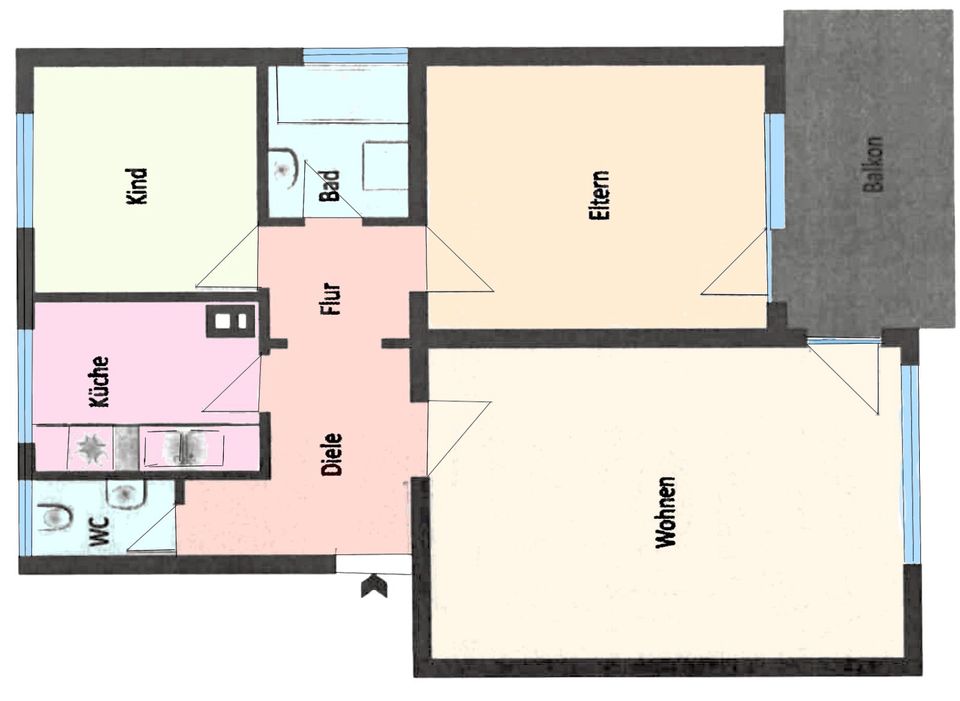 3,5 Zimmer Wohnung / keine VB in Heilbronn