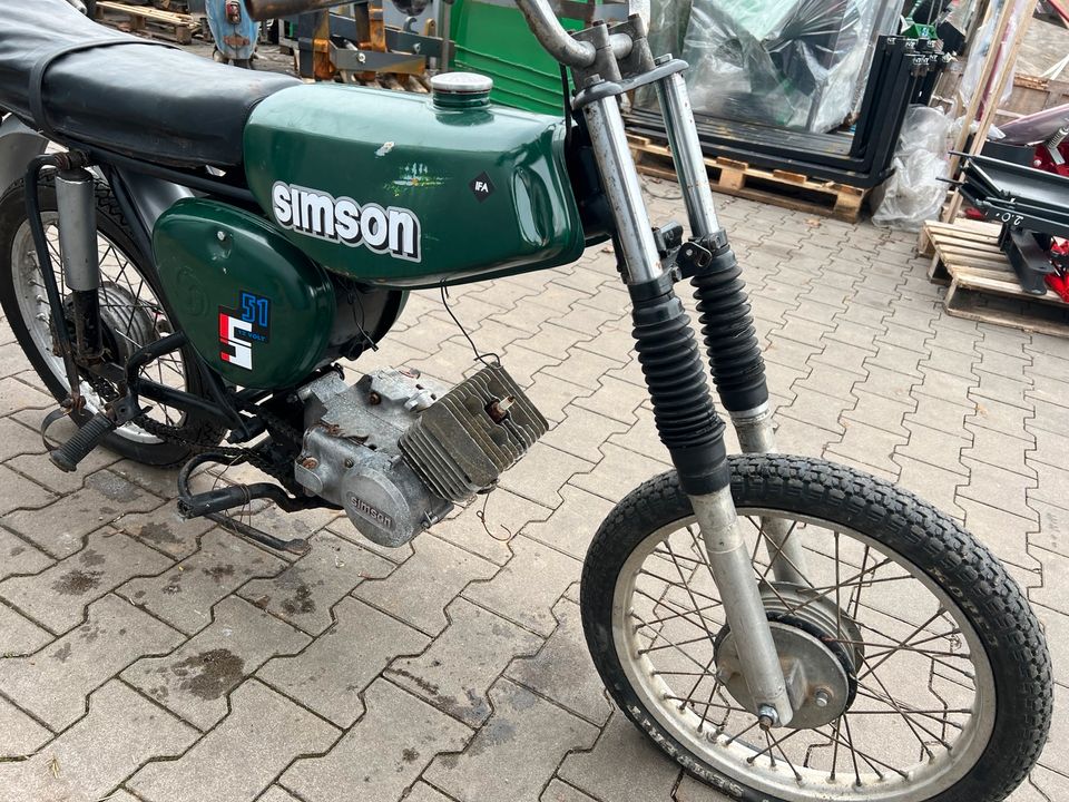 Simson S51 1987 3-Gang Moped Mofa Roller IFA in Osterweddingen