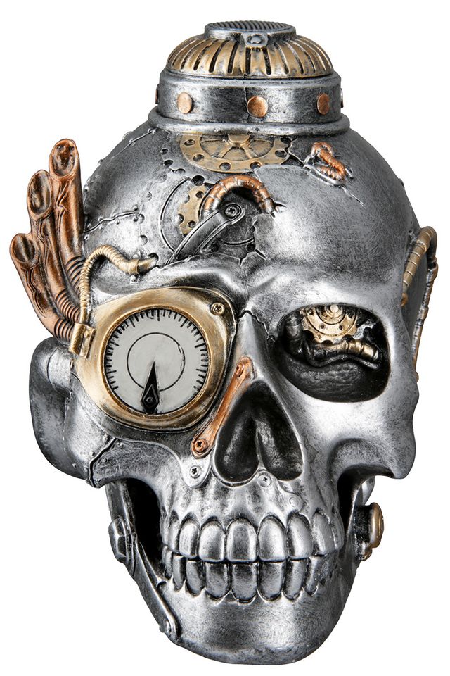 Gilde Dekofigur Skulptur Steampunk Skull/ Totenkopf Deko in Winsen (Luhe)