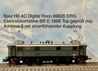 Spur H0 AC Digital Roco 69620 DRG Elektrolokomotive BR E 1606 Kreis Pinneberg - Borstel-Hohenraden Vorschau