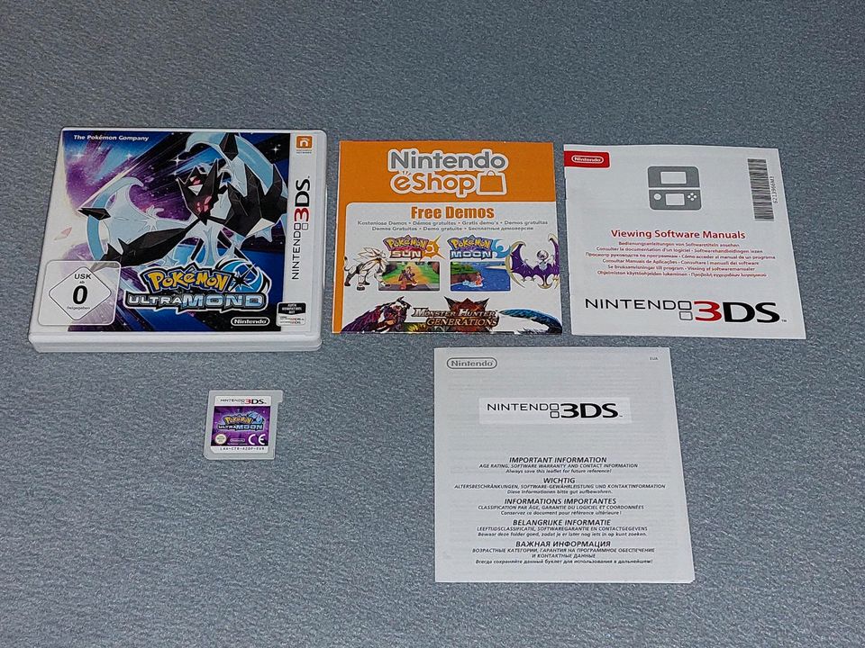 Pokemon Spielesammlung PAL Nintendo DS Nintendo 3DS Top Zustand in Blomberg