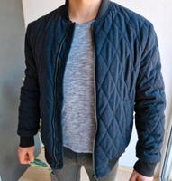 #H&M Herren Bomberjacke blau M leichte Jacke Steppmuster Rauten Rheinland-Pfalz - Mainz Vorschau