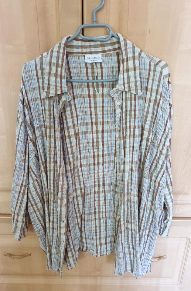 Karo Stretch Bluse Gr 52/54 neu in Sonnefeld