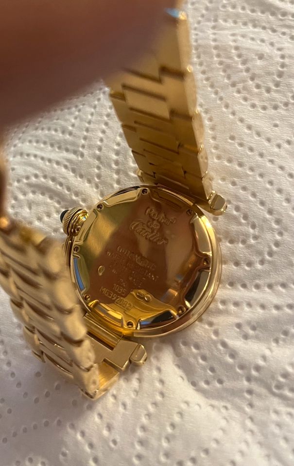 Cartier Pasha Gelb Gold 35mm Automatik Uhr in Sankt Augustin