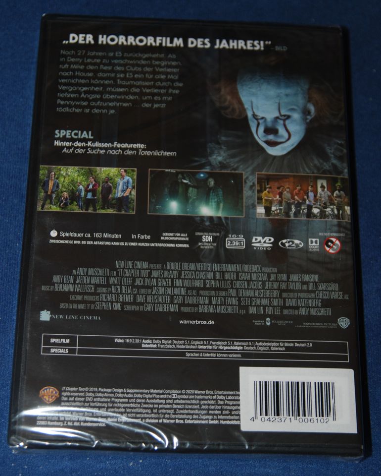 DVD ES KAPITEL 2 Stephen King Skarsgard Chastain McAvoy Bonus OVP in Nördlingen