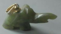 Vintage Antiker Kettenanhänger Elefant echte Jade Niedersachsen - Braunlage Vorschau