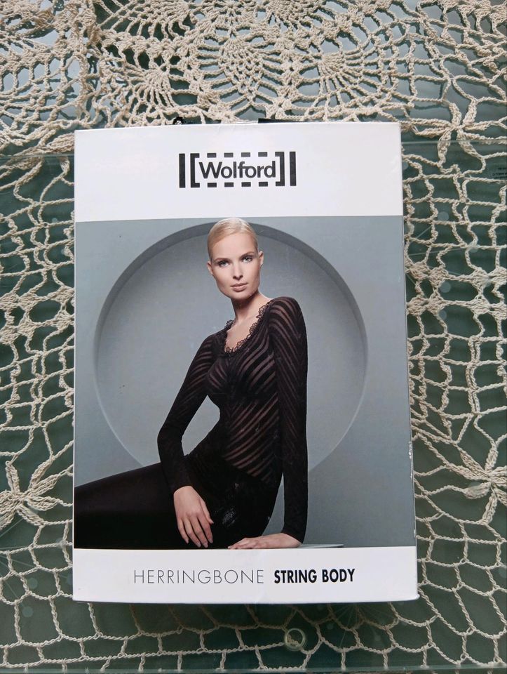 Wolford Herringbone String Body,NP 199,S/M, schwarz, in OVP in Kiel