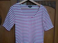 C&A T-shirt Gr L gestreift pink weiß Neuhausen-Nymphenburg - Neuhausen Vorschau