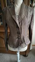 Vintage Blazer Jacke Marc Cain Leinen Wolle Schurwolle Beige Nordrhein-Westfalen - Hilden Vorschau
