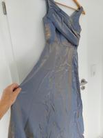 Abendkleid lang Gr S/36, hell blau metallic, Mischgewebe Hessen - Schaafheim Vorschau