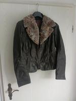 Biba Glam Vintage Jacke braun Leder Mantel Gr. 38 M Brandenburg - Bernau Vorschau