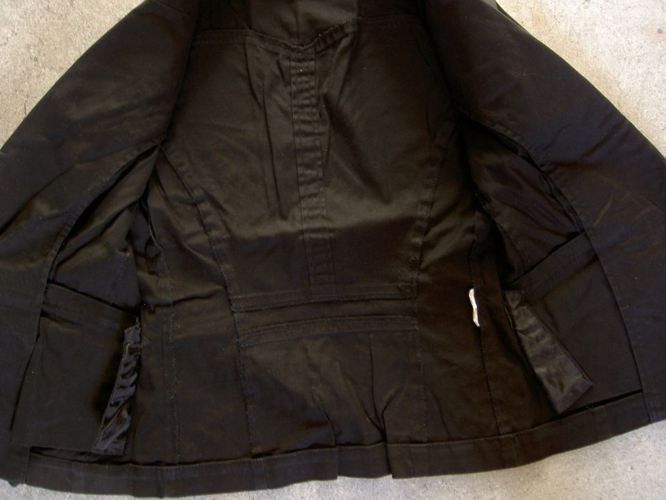 Blazer schwarz, Baumwollmischung, Gr. 34, Benetton in Tittling