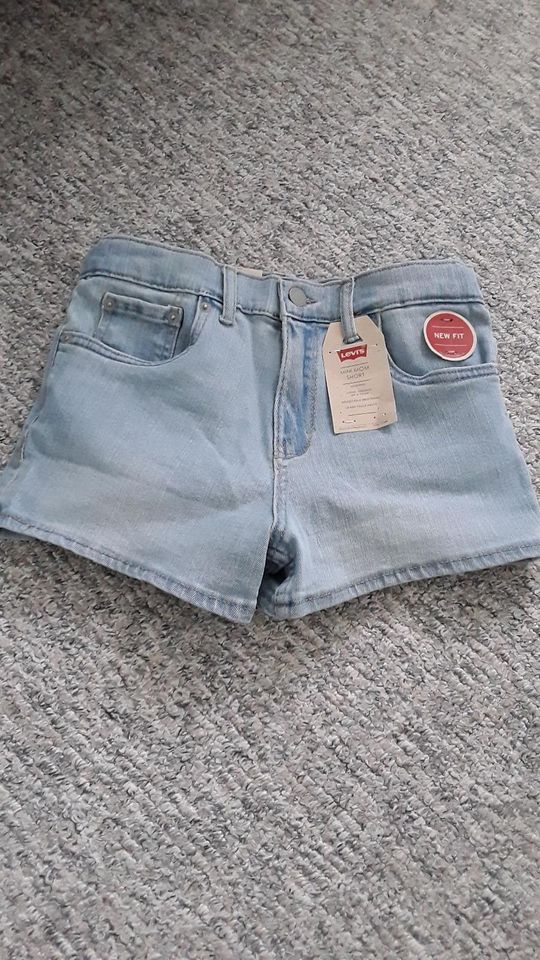 Neu Levi's Mini Mom Shorts Kurze Jeans Hose Gr. 152 12 Jahre Vk 2 in Bernau