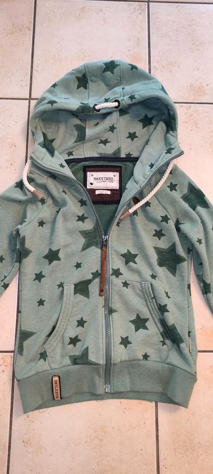 Naketano Sweat-jacke Jacke Weste S 34 36 grün Salbei Petrol Khaki in Voerde (Niederrhein)