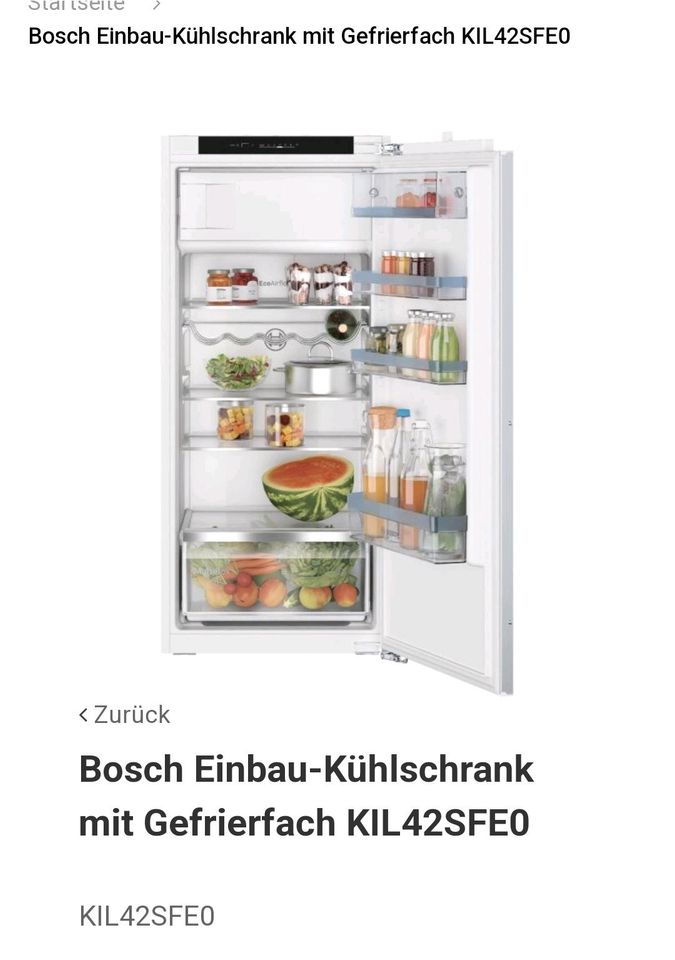 Bosch KIL42SFE0,Serie 4,Einbaukühlschrank mit Gefrierfach+Schrank in Berlin