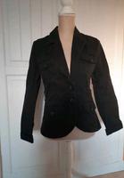 Baumwolljacke Blazer Vintage H u M Gr 36 im Cargo Style schwarz Hessen - Sinntal Vorschau