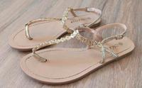 Goldfarbene Sandalen Massin Gr. 40 Niedersachsen - Stuhr Vorschau