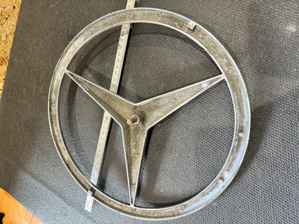 30cm Mercedes Benz Bugstern Stern Emblem Oldtimer Vintage Metall in Euskirchen