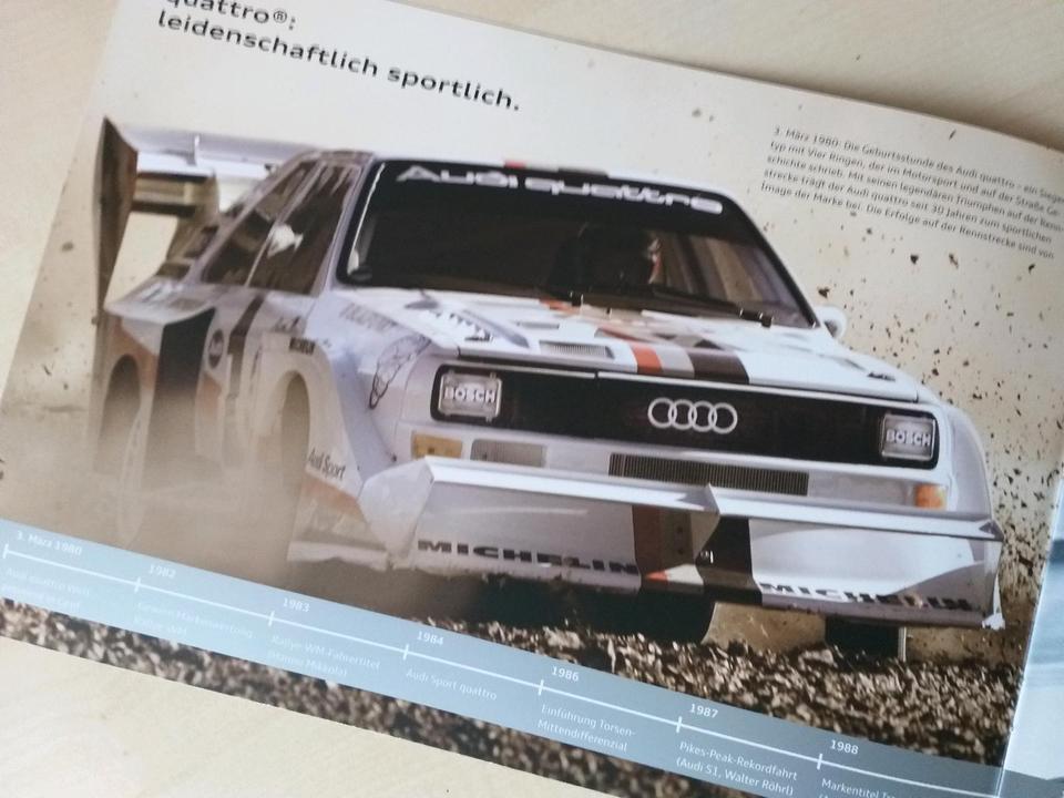 30 Jahre quattro 2009 AUDI 2010 A3 A4 A5 A6 TT Q5 Q7 S line in Heimsheim