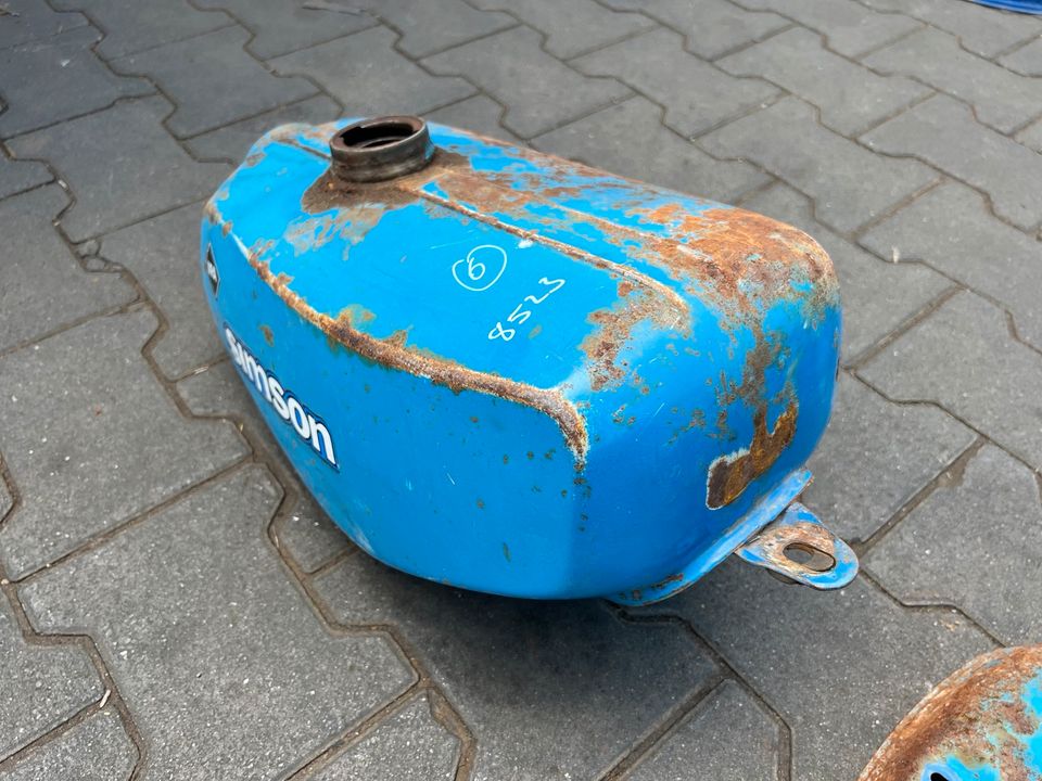 Tank Seitendeckel Simson S51 S50 Moped DDR Original Tankset in Osterweddingen