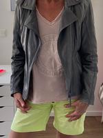 Traumhafte Grau-Blaue Lederjacke von "Streetone" im Biker-Style Kreis Pinneberg - Halstenbek Vorschau