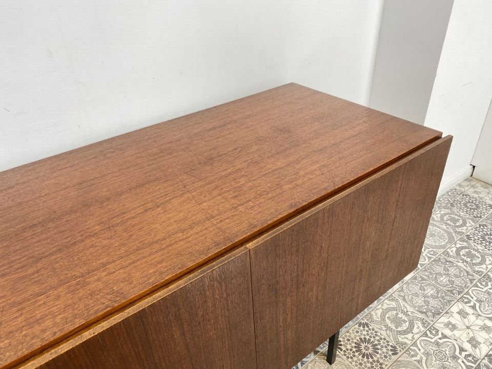 WMK Das Designer Highlight! Stilvolles 50er Jahre Designer Sideboard B40 in langer Ausführung (245cm) von Dieter Wäckerlin für Behr in Teakholz # Crendenza Anrichte TV-Lowboard Mid-Century Loft Teak in Berlin