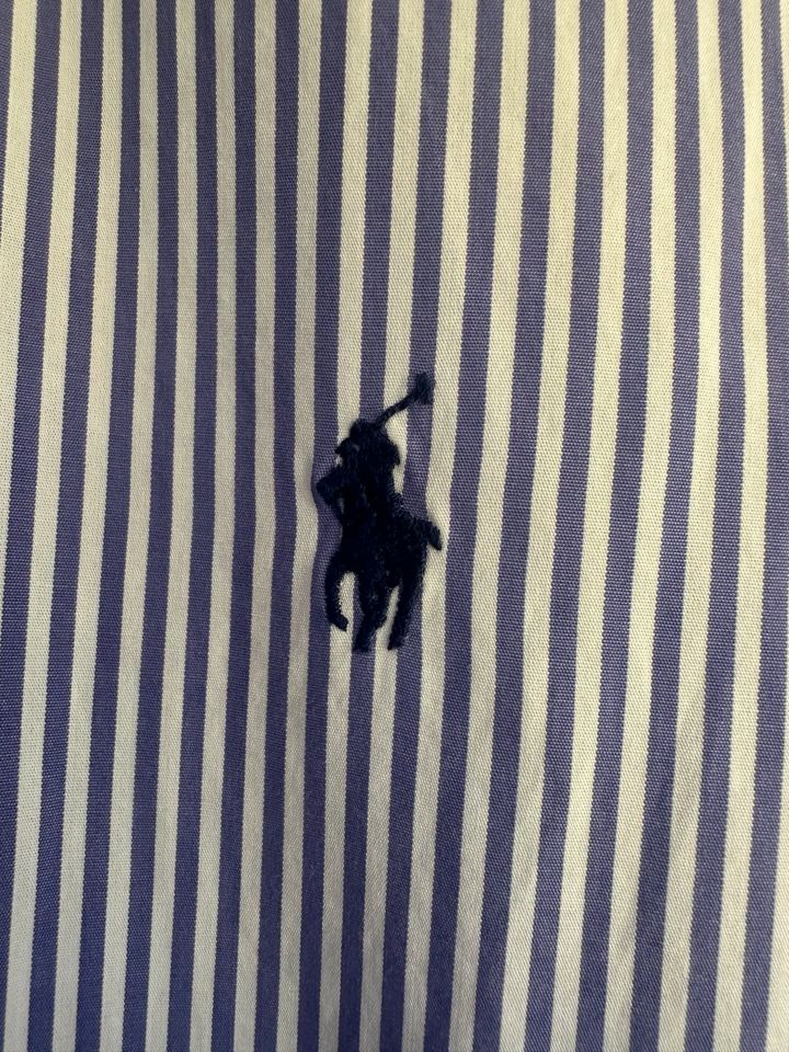 Ralph Lauren Slim fit Stretch in M blau/weiß TOP Qualität in Köln