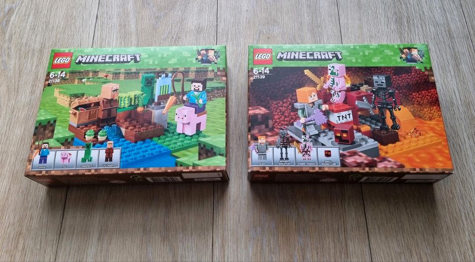 LEGO Minecraft Sets 21138 + 21139 + 21144 + 21147 NEU & OVP in Lübeck