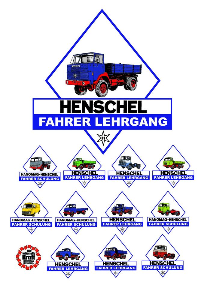 Henschel / Hanomag Henschel Windschutzaufkleber in Kreuztal