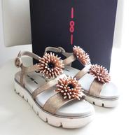 181 Plateau Sandalen Sandaletten Leder Gold Beige Gr.37,5 Rheinland-Pfalz - Trier Vorschau