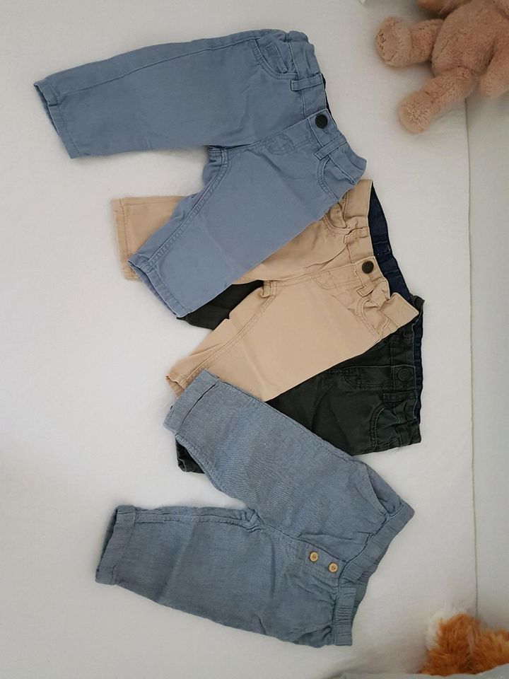 Hosenpaket mit 4 Hosen für Frühjahr und Sommer Gr. 74 in Roßdorf