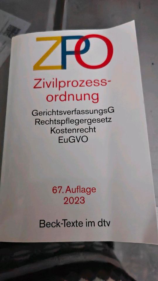 ZPO 67. Auflage 2023 in Heiligenroth