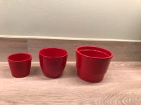 3 rote Blumentöpfe Übertöpfe Leipzig - Probstheida Vorschau