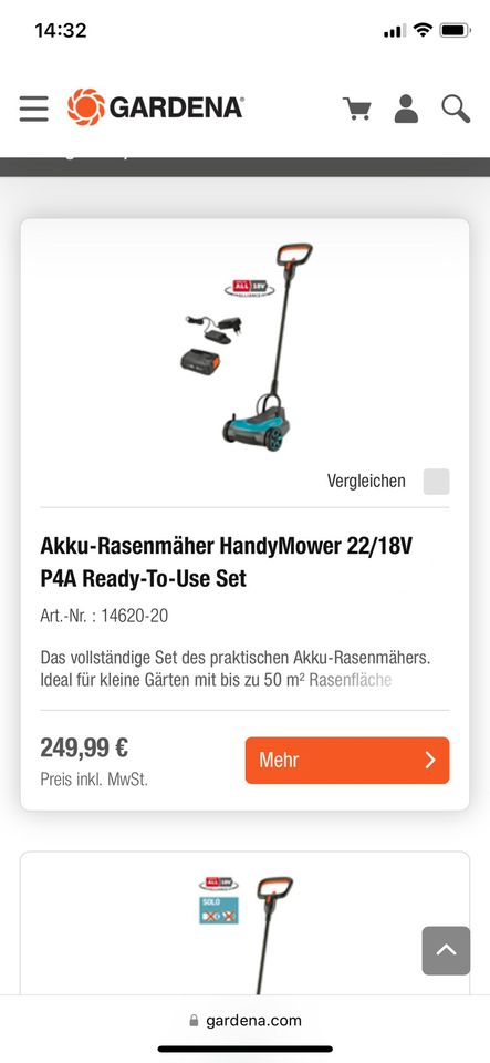 Akku-Rasenmäher von Gardena ++ OVP jetzt neu/ Kleinanzeigen - ++ Ravensburg Kleinanzeigen | eBay in ist Baden-Württemberg